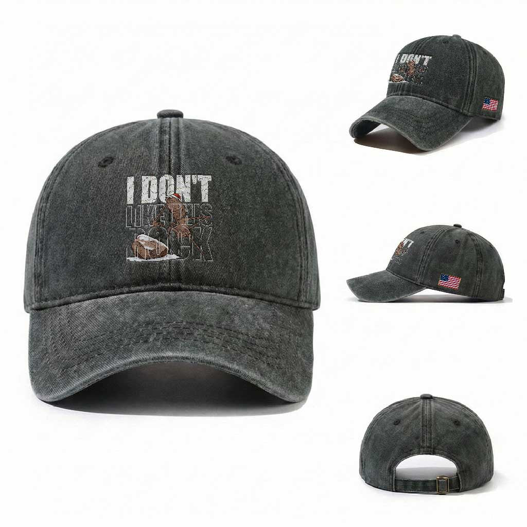 Marcus The Worm Christmas Meme Washed Cotton Baseball Cap Funny Brain Rot Gen Z TS14 Washed Cap Universal Fit Dark Green Print Your Wear