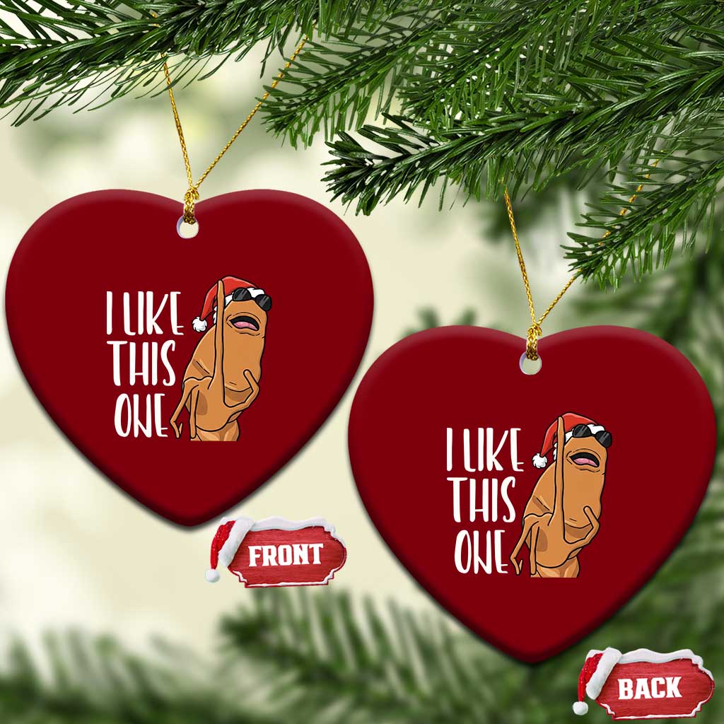 Marcus The Worm Christmas Meme Ceramic Ornament I Like This One TS14 Print Your Wear