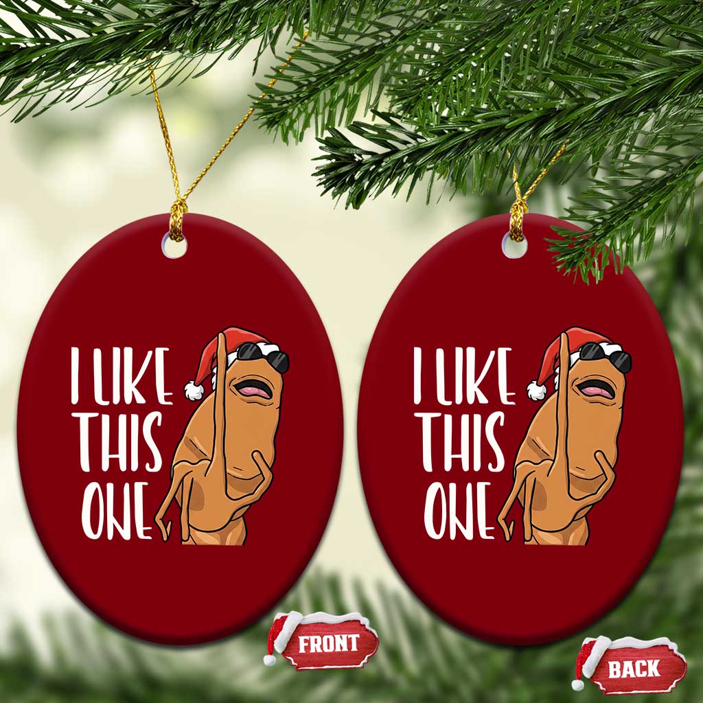 Marcus The Worm Christmas Meme Ceramic Ornament I Like This One TS14 Print Your Wear