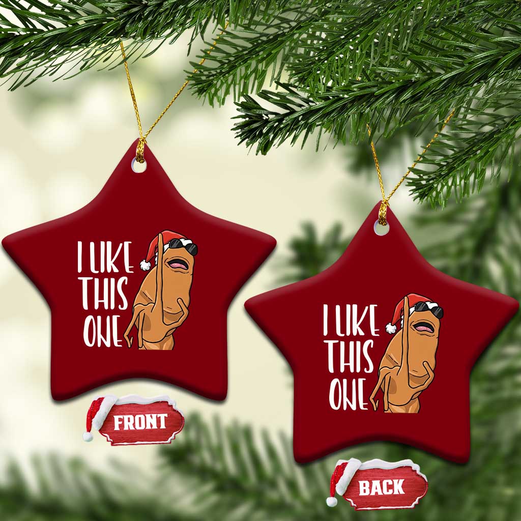 Marcus The Worm Christmas Meme Ceramic Ornament I Like This One TS14 Print Your Wear