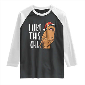 Marcus The Worm Christmas Meme Raglan Shirt I Like This One TS14 Black White Print Your Wear