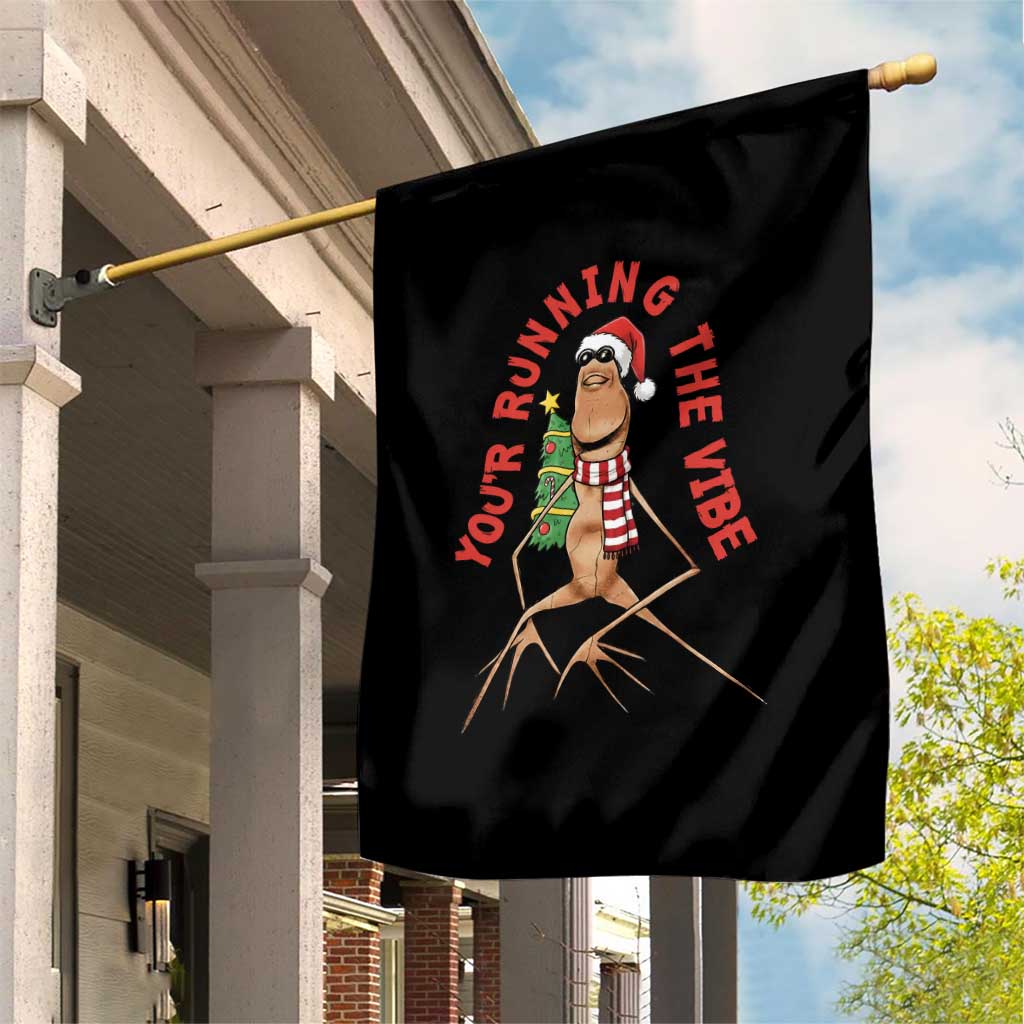 Marcus The Worm Christmas Meme Garden Flag You Are Running The Vibe TS14 Print Your Wear