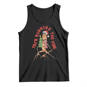 Marcus The Worm Christmas Meme Tank Top You Are Running The Vibe TS14 Black Print Your Wear