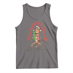 Marcus The Worm Christmas Meme Tank Top You Are Running The Vibe TS14 Deep Heather Print Your Wear