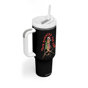 Marcus The Worm Christmas Meme Tumbler With Handle You Are Running The Vibe TS14 Print Your Wear