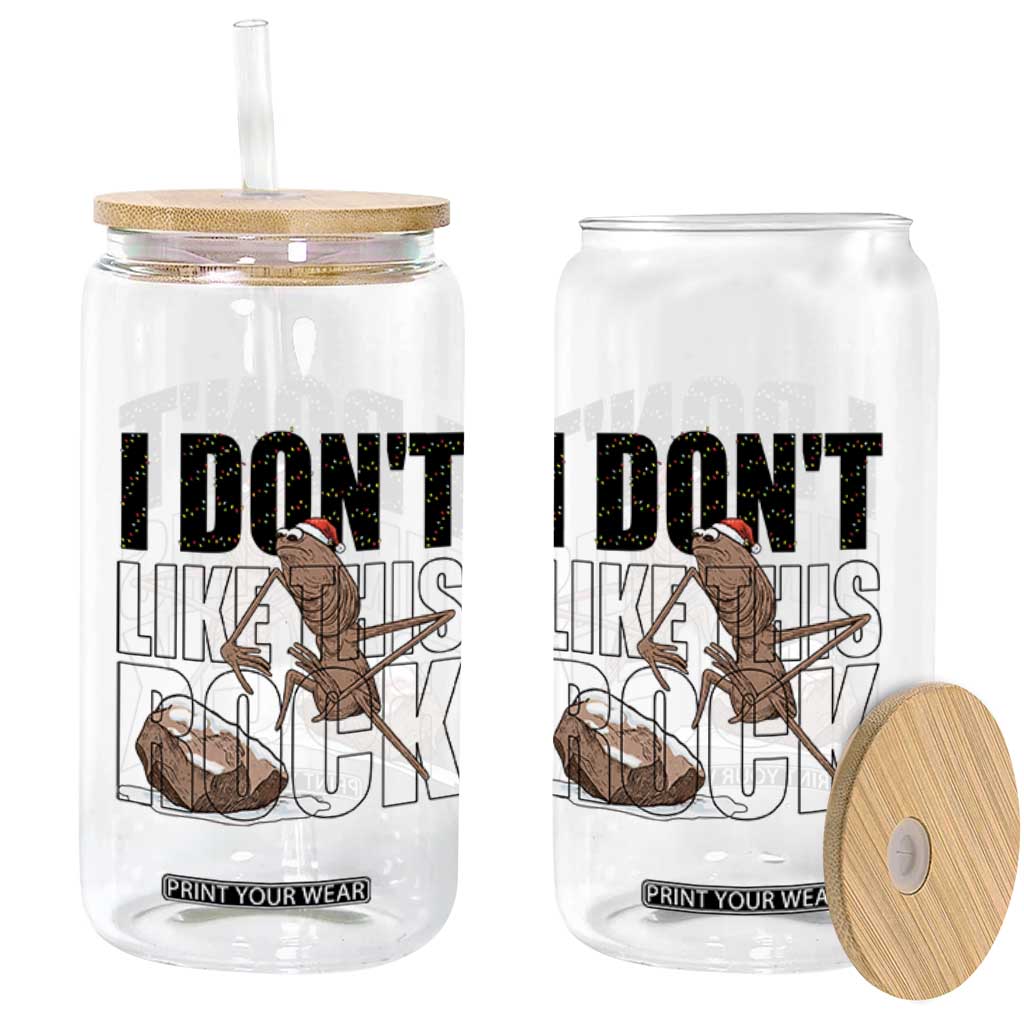Marcus The Worm Christmas Meme Glass Can I Do Not Like This Rock Xmas TS14 Print Your Wear