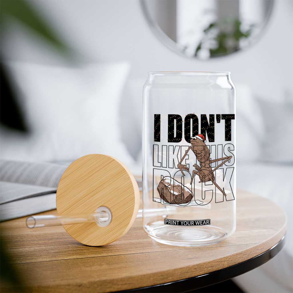 Marcus The Worm Christmas Meme Glass Can I Do Not Like This Rock Xmas TS14 Print Your Wear