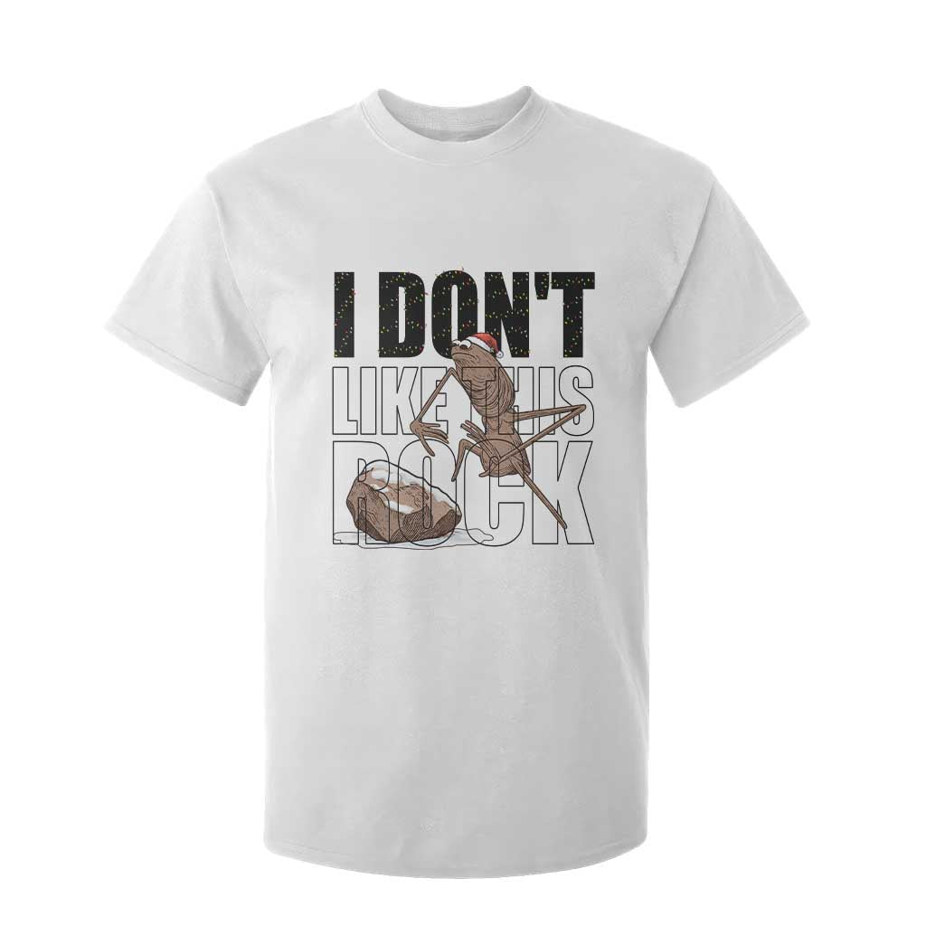 Marcus The Worm Christmas Meme T Shirt For Kid I Do Not Like This Rock Xmas TS14 White Print Your Wear
