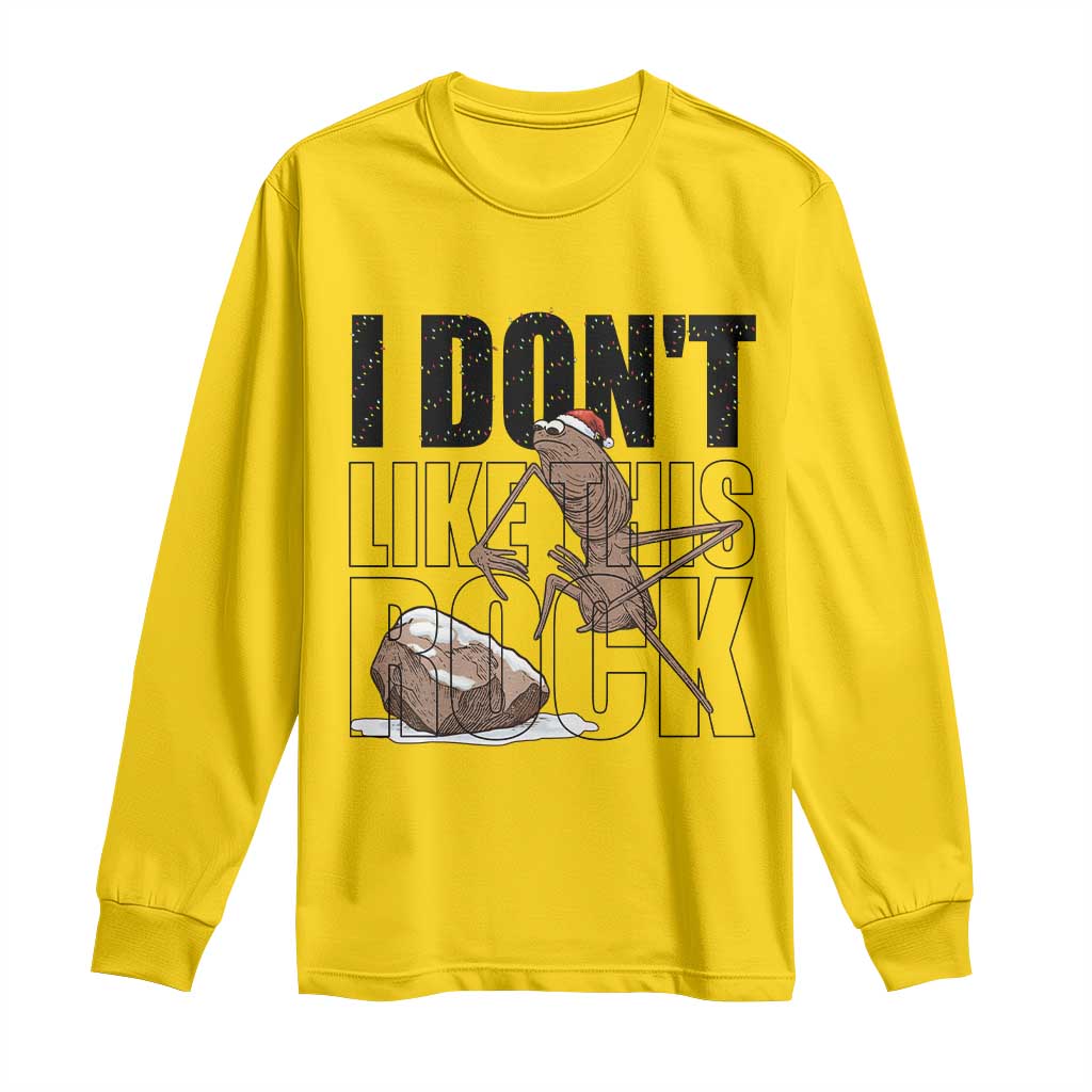 Marcus The Worm Christmas Meme Long Sleeve Shirt I Do Not Like This Rock Xmas TS14 Daisy Print Your Wear