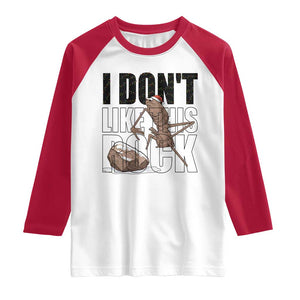 Marcus The Worm Christmas Meme Raglan Shirt I Do Not Like This Rock Xmas TS14 White Red Print Your Wear