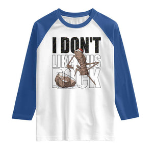 Marcus The Worm Christmas Meme Raglan Shirt I Do Not Like This Rock Xmas TS14 White Royal Print Your Wear
