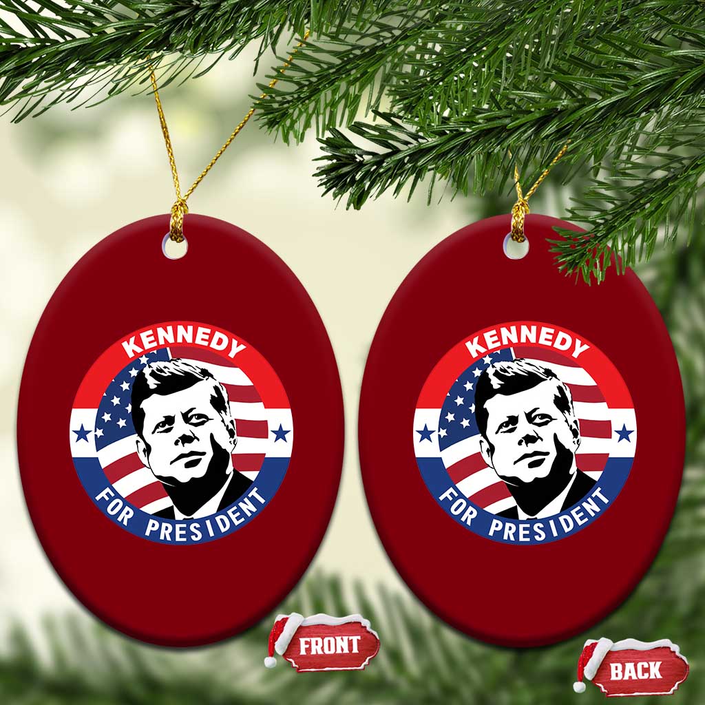 John F Kennedy US President American History Ceramic Ornament TS14 Print Your Wear