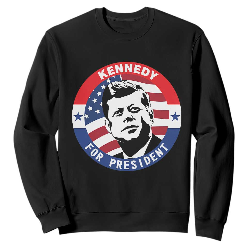 John F Kennedy US President American History Sweatshirt TS14 Black Print Your Wear