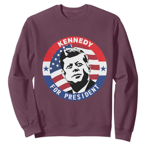 John F Kennedy US President American History Sweatshirt TS14 Maroon Print Your Wear