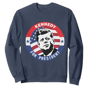 John F Kennedy US President American History Sweatshirt TS14 Navy Print Your Wear