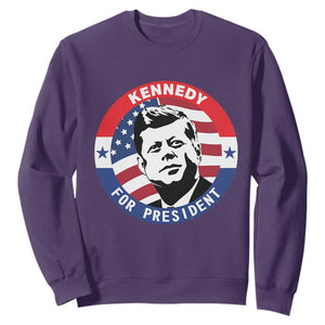 John F Kennedy US President American History Sweatshirt TS14 Purple Print Your Wear