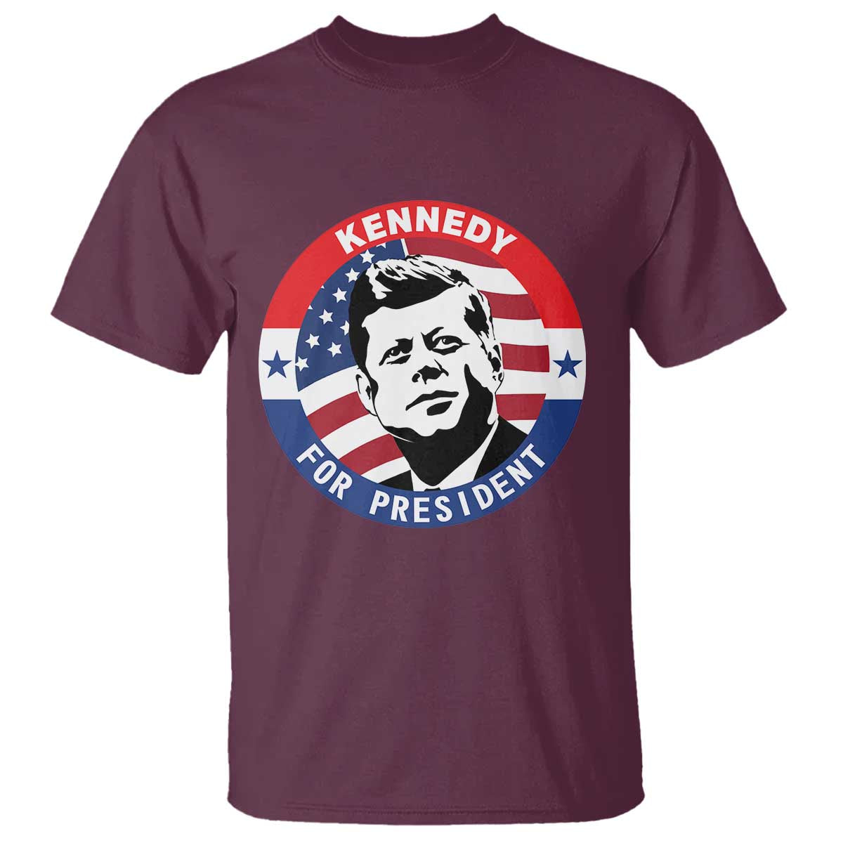 John F Kennedy US President American History T Shirt TS14 Maroon Print Your Wear