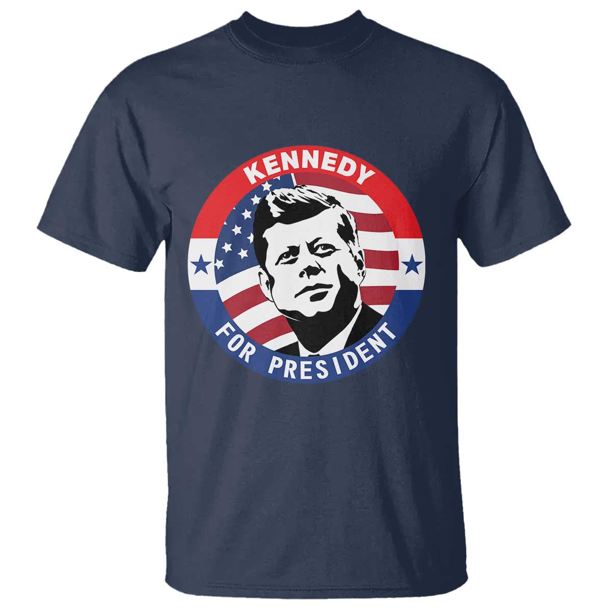 John F Kennedy US President American History T Shirt TS14 Navy Print Your Wear
