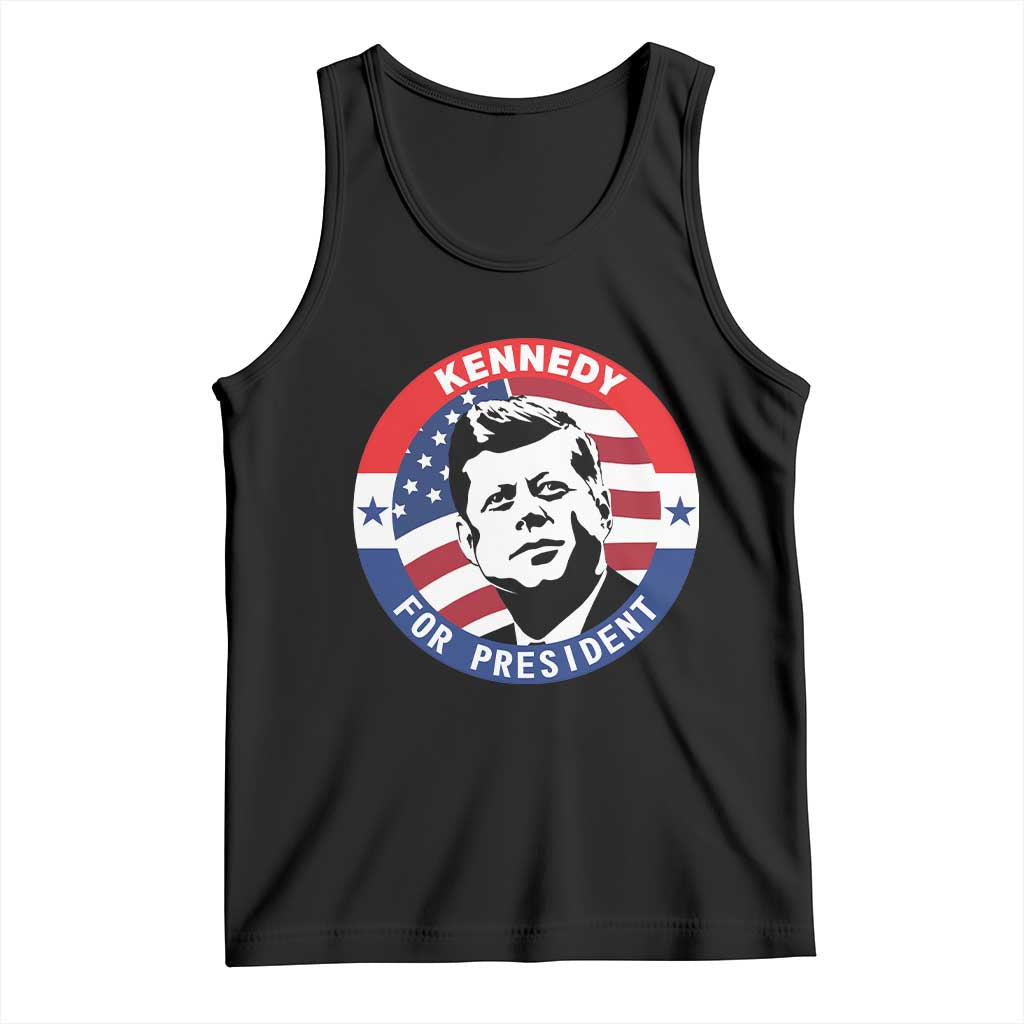 John F Kennedy US President American History Tank Top TS14 Black Print Your Wear
