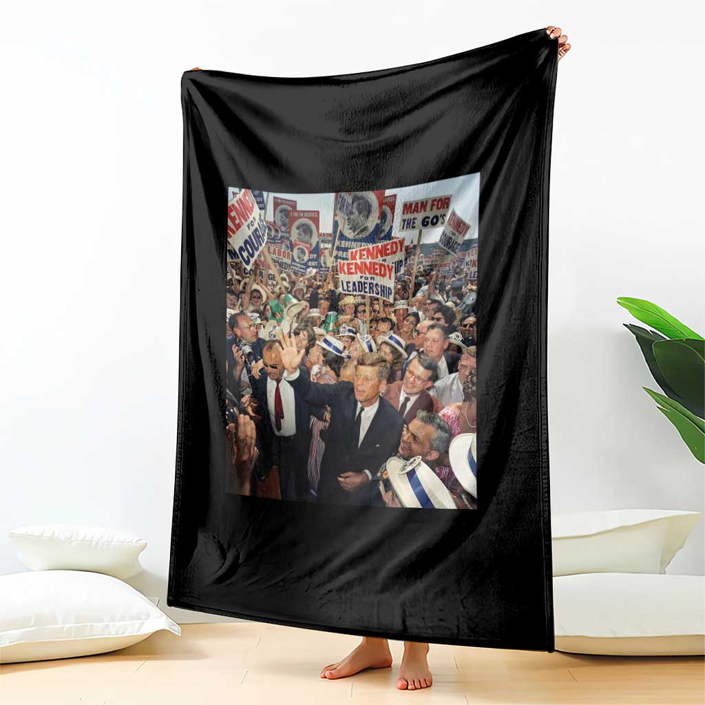 John F Kennedy American President History Throw Blanket TS14 Print Your Wear