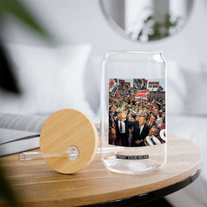 John F Kennedy American President History Glass Can TS14 Print Your Wear