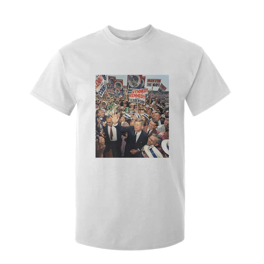 John F Kennedy American President History T Shirt For Kid TS14 White Print Your Wear