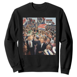 John F Kennedy American President History Sweatshirt TS14 Black Print Your Wear