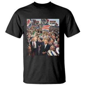 John F Kennedy American President History T Shirt TS14 Black Print Your Wear