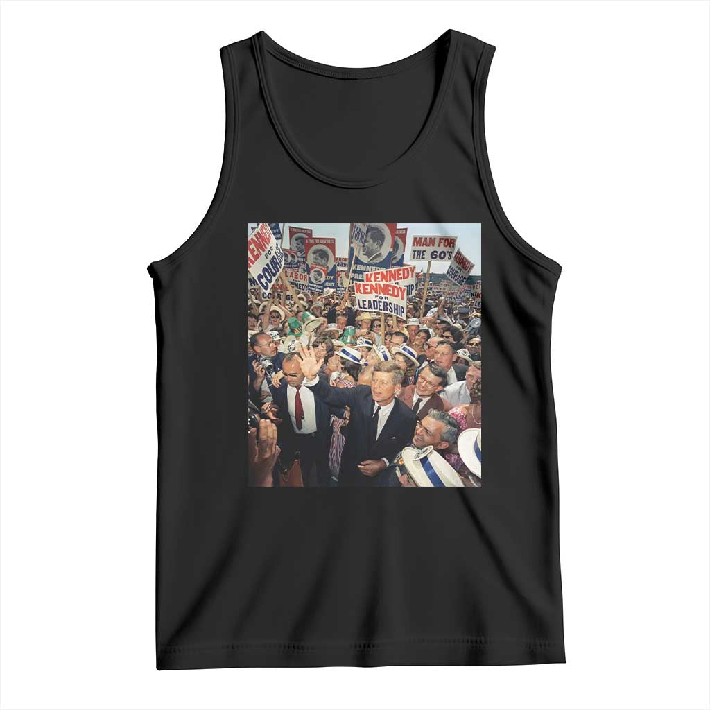 John F Kennedy American President History Tank Top TS14 Black Print Your Wear
