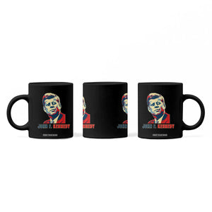 John F Kennedy American Flag US President Coffee Mug TS14 Print Your Wear