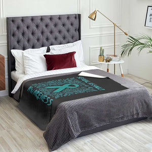Sexual Assault Awareness Month Throw Blanket TS14 Print Your Wear