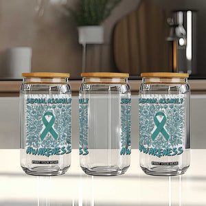 Sexual Assault Awareness Month Glass Can TS14 Print Your Wear