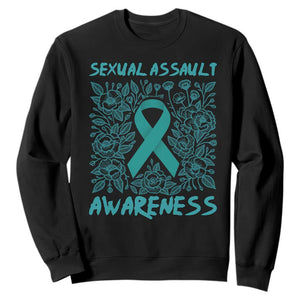 Sexual Assault Awareness Month Sweatshirt TS14 Black Print Your Wear