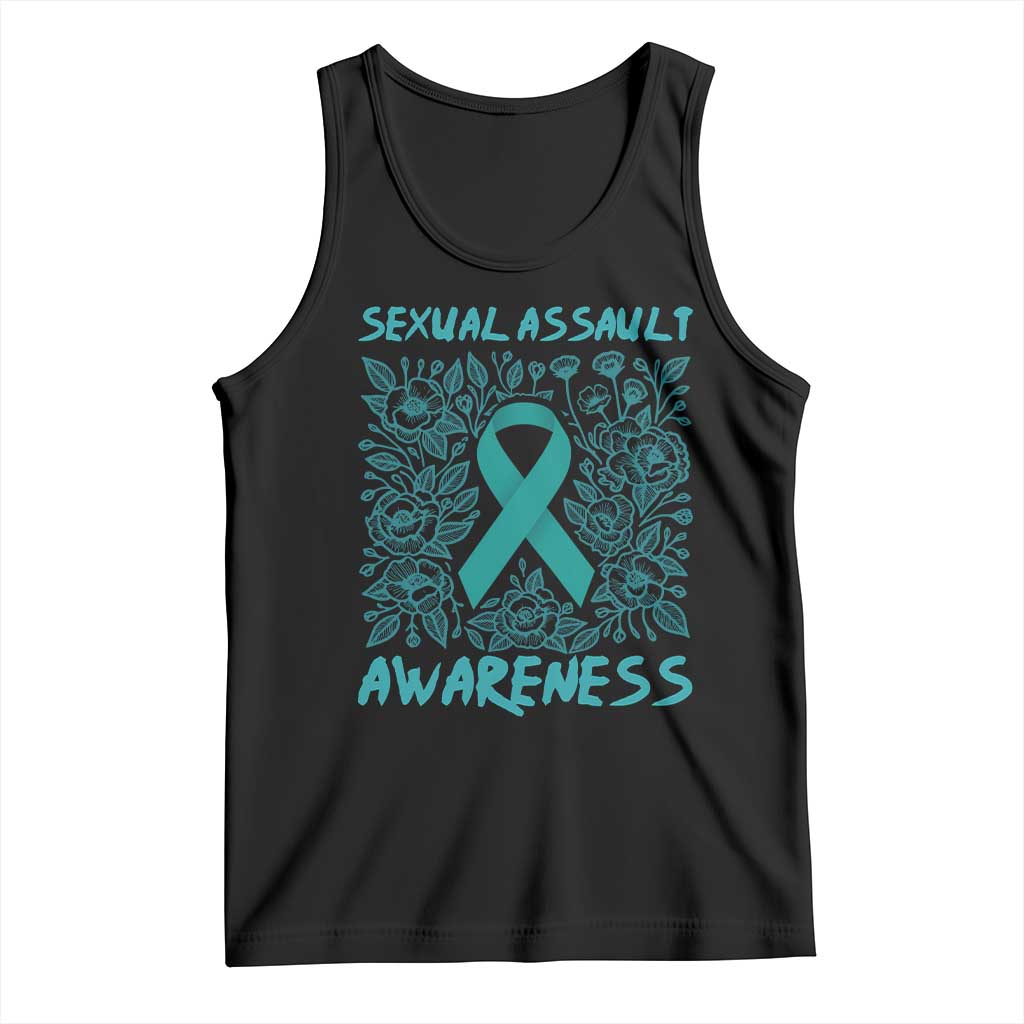 Sexual Assault Awareness Month Tank Top TS14 Black Print Your Wear