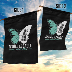 April Sexual Assault Awareness Garden Flag Teal Ribbon Flower TS14 Print Your Wear