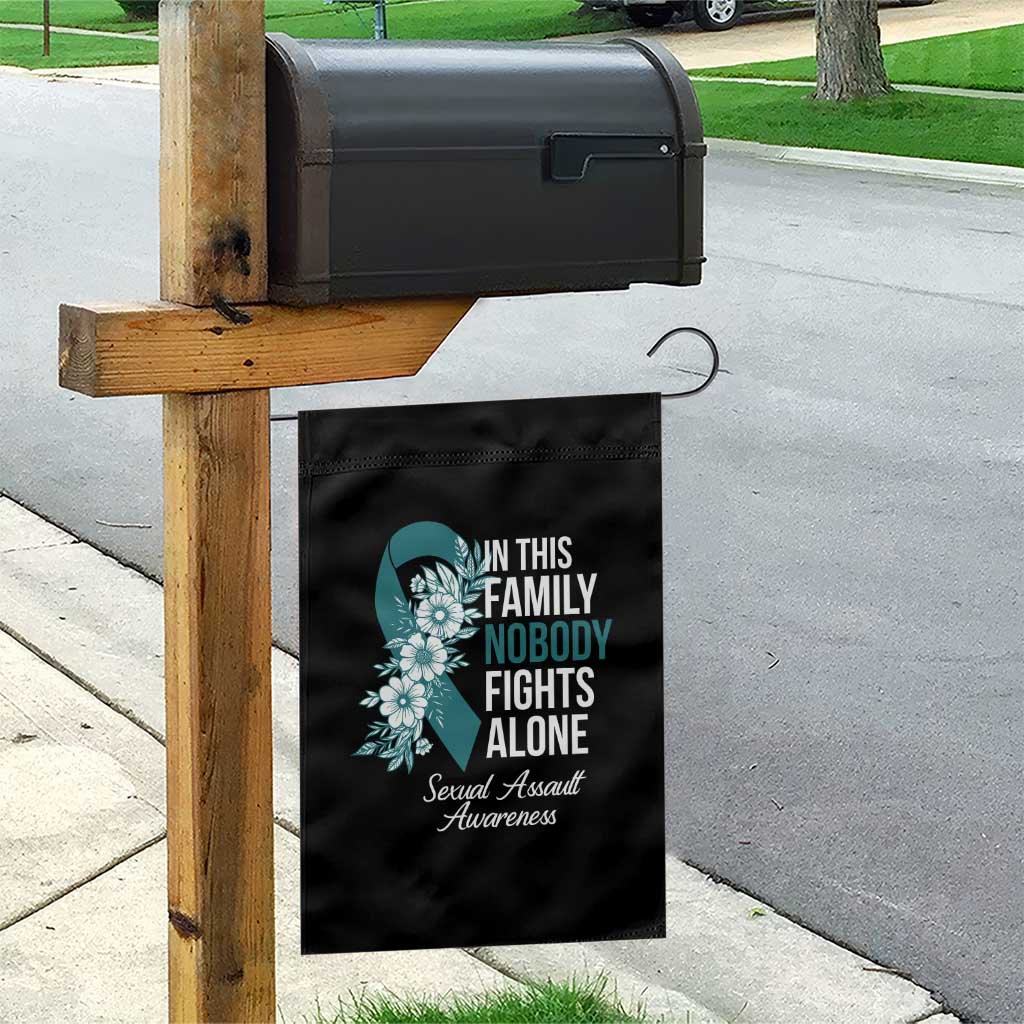 Sexual Assault Awareness Garden Flag In This Family Nobody Fights Alone TS14 Print Your Wear