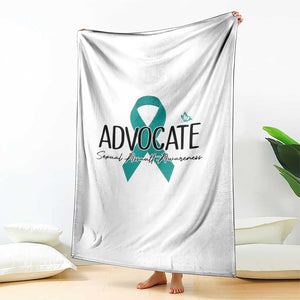 Sexual Assault Awareness Advocate Throw Blanket TS14 Print Your Wear