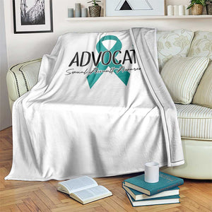 Sexual Assault Awareness Advocate Throw Blanket TS14 Print Your Wear