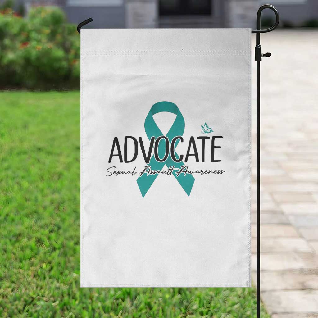 Sexual Assault Awareness Advocate Garden Flag TS14 Print Your Wear