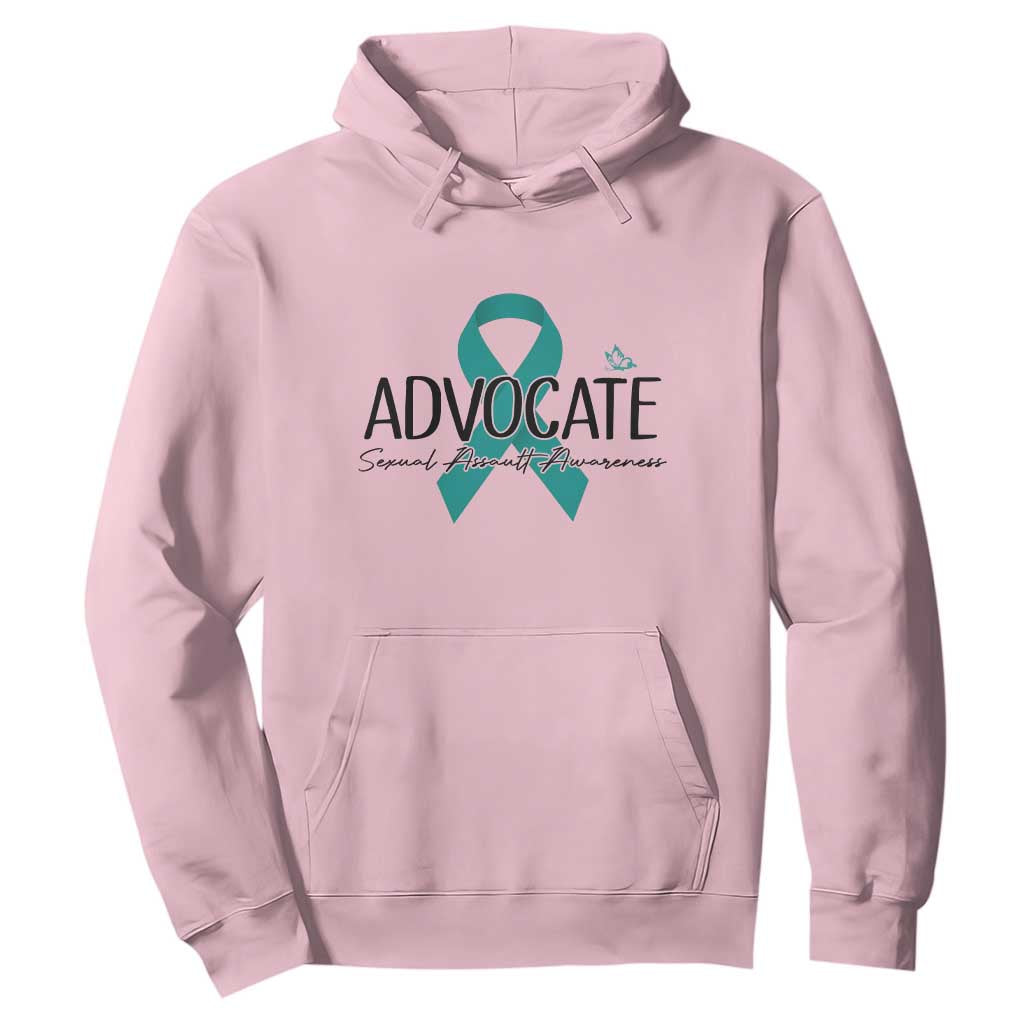 Sexual Assault Awareness Advocate Hoodie TS14 Light Pink Print Your Wear