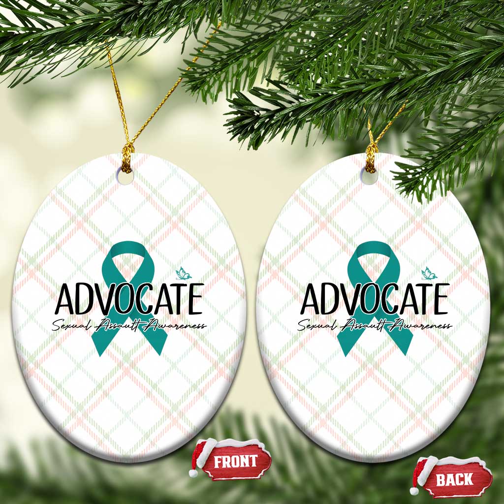 Sexual Assault Awareness Advocate Ceramic Ornament TS14 Print Your Wear