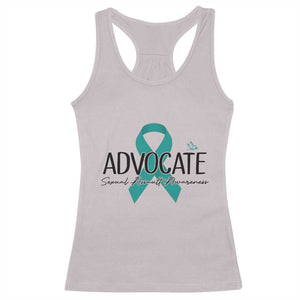 Sexual Assault Awareness Advocate Racerback Tank Top TS14 Ice Gray Print Your Wear