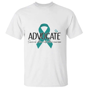Sexual Assault Awareness Advocate T Shirt TS14 White Print Your Wear