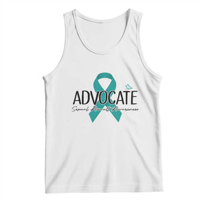 Sexual Assault Awareness Advocate Tank Top TS14 White Print Your Wear