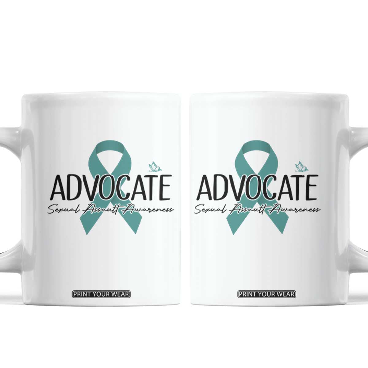 Sexual Assault Awareness Advocate Coffee Mug TS14 White Print Your Wear