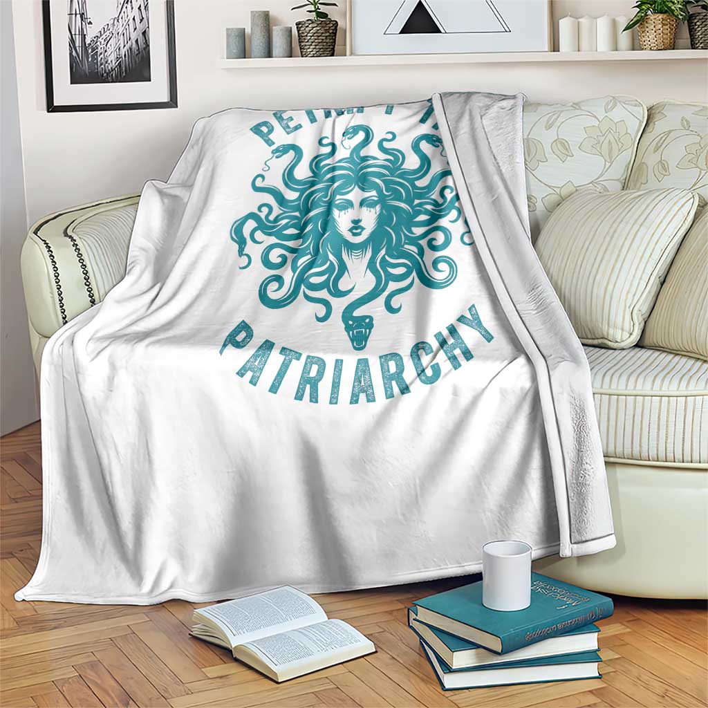 Sexual Assault Awareness Throw Blanket Petrify The Patriarchy Medusa Feminism TS14 Print Your Wear