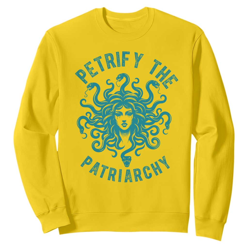 Sexual Assault Awareness Sweatshirt Petrify The Patriarchy Medusa Feminism TS14 Daisy Print Your Wear