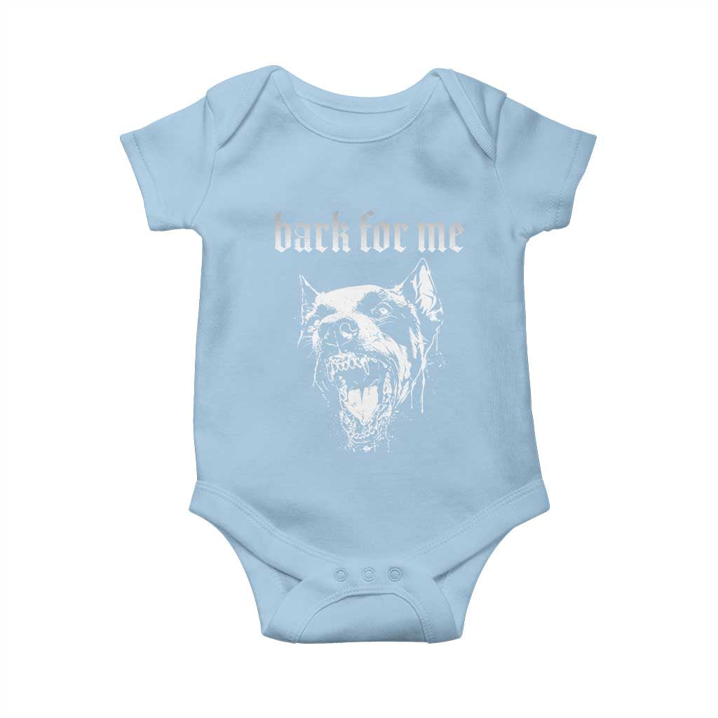 Bark For Me Baby Onesie Gothic Dog Graphic TS14 Light Blue Print Your Wear