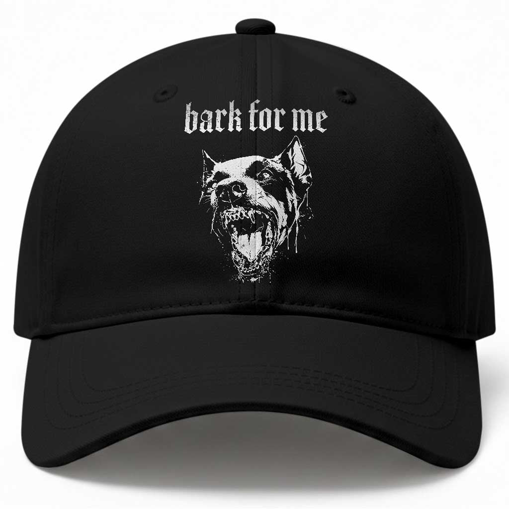 Bark For Me Baseball Cap Gothic Dog Graphic TS14 Print Your Wear
