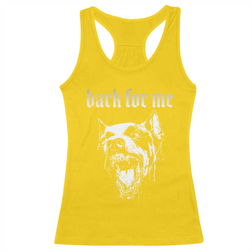 Bark For Me Racerback Tank Top Gothic Dog Graphic TS14 Daisy Print Your Wear